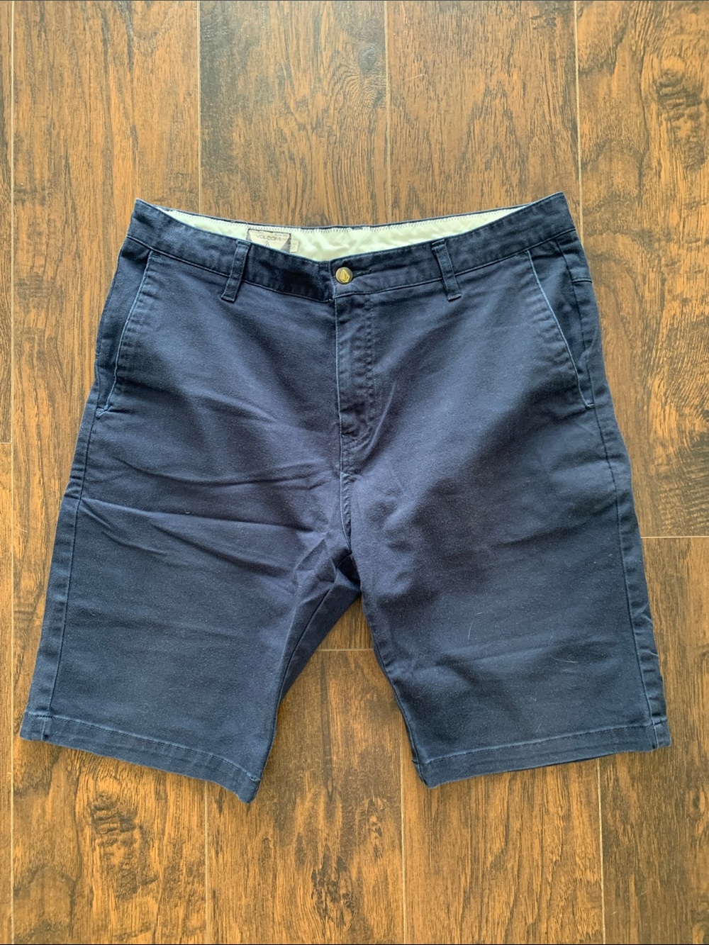 Volcom Men's Navy Flat Front Shorts